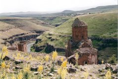 Une église d'Ani, l'ancienne capitale de l'Arménie.