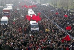 Le cortège funéraire de Berkin Elvan le12 mars 2014, à la mi-journée