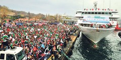 Retour du Mavi Marmara à Istanbul