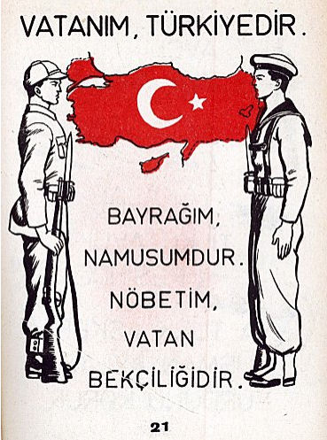 Figure 8 - « La Turquie est ma patrie (Vatanım Türkiyedir) » 