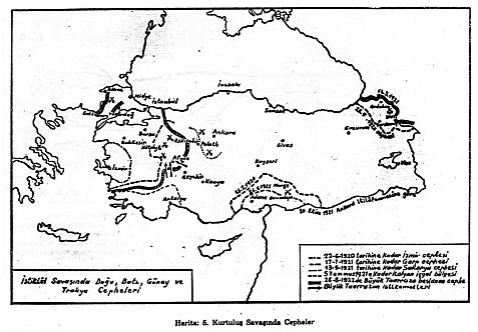 Figure 3 - « Les fronts lors de la guerre de Libération »